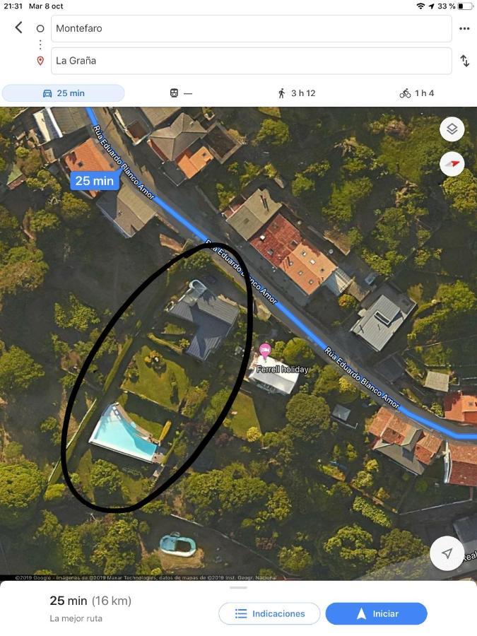 Apartamento Con Piscina Y Excelentes Vistas Ferrol Exteriér fotografie