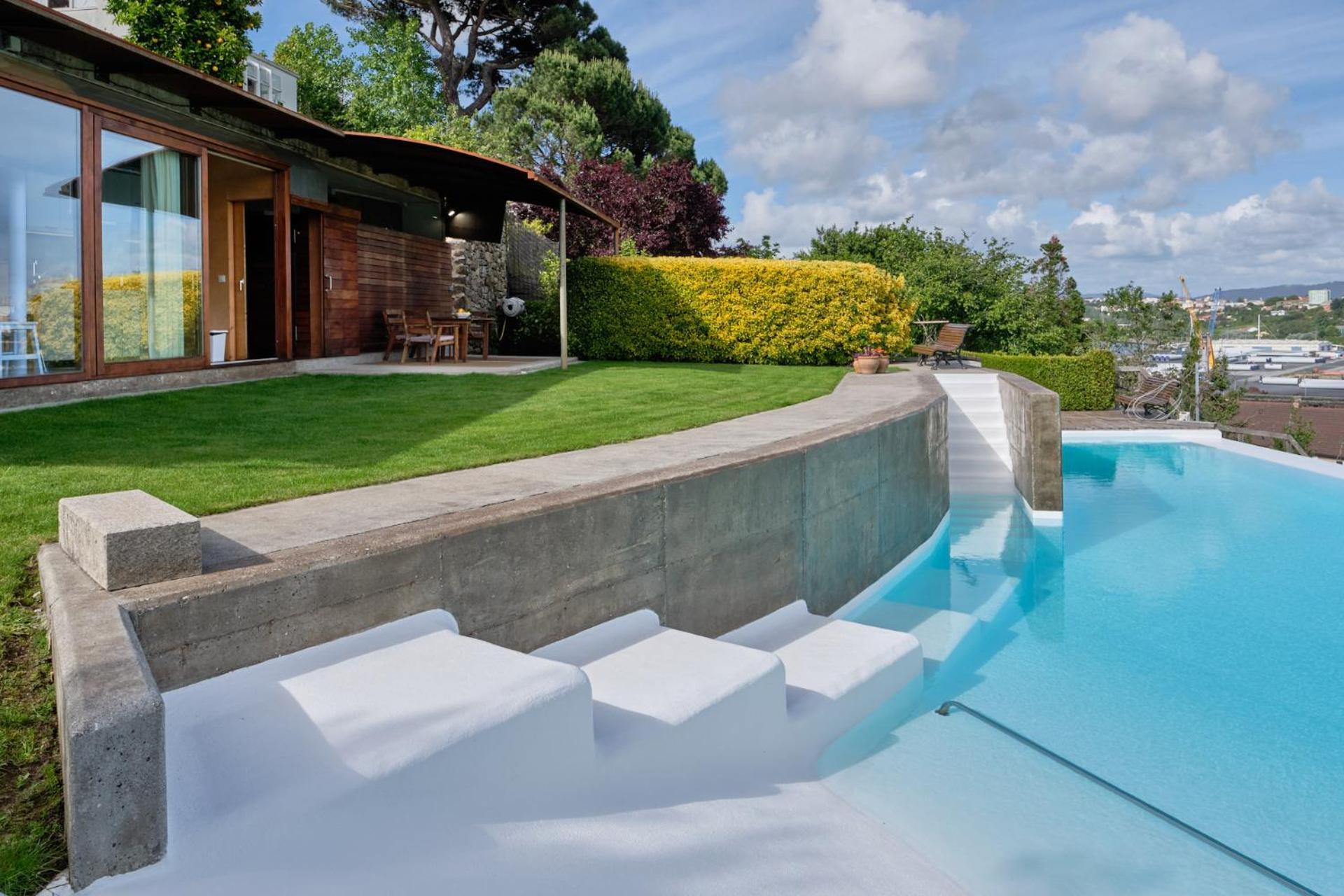 Apartamento Con Piscina Y Excelentes Vistas Ferrol Exteriér fotografie